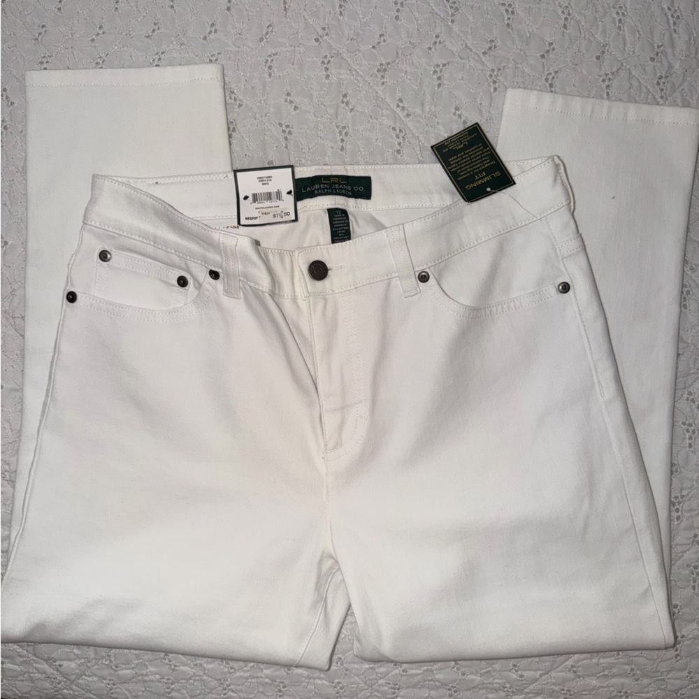 Ralph Lauren White Denim Jeans - Lauren Jeans Co.